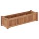 Maison Exclusive - Jardinière surélevée 100x30x25 cm, en bois massif, teck
