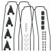 SKS bluemels style 75mm set de garde-boue complet