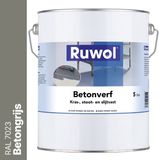 Ruwol Betonverf Betongrijs (RAL 7023) 5 liter