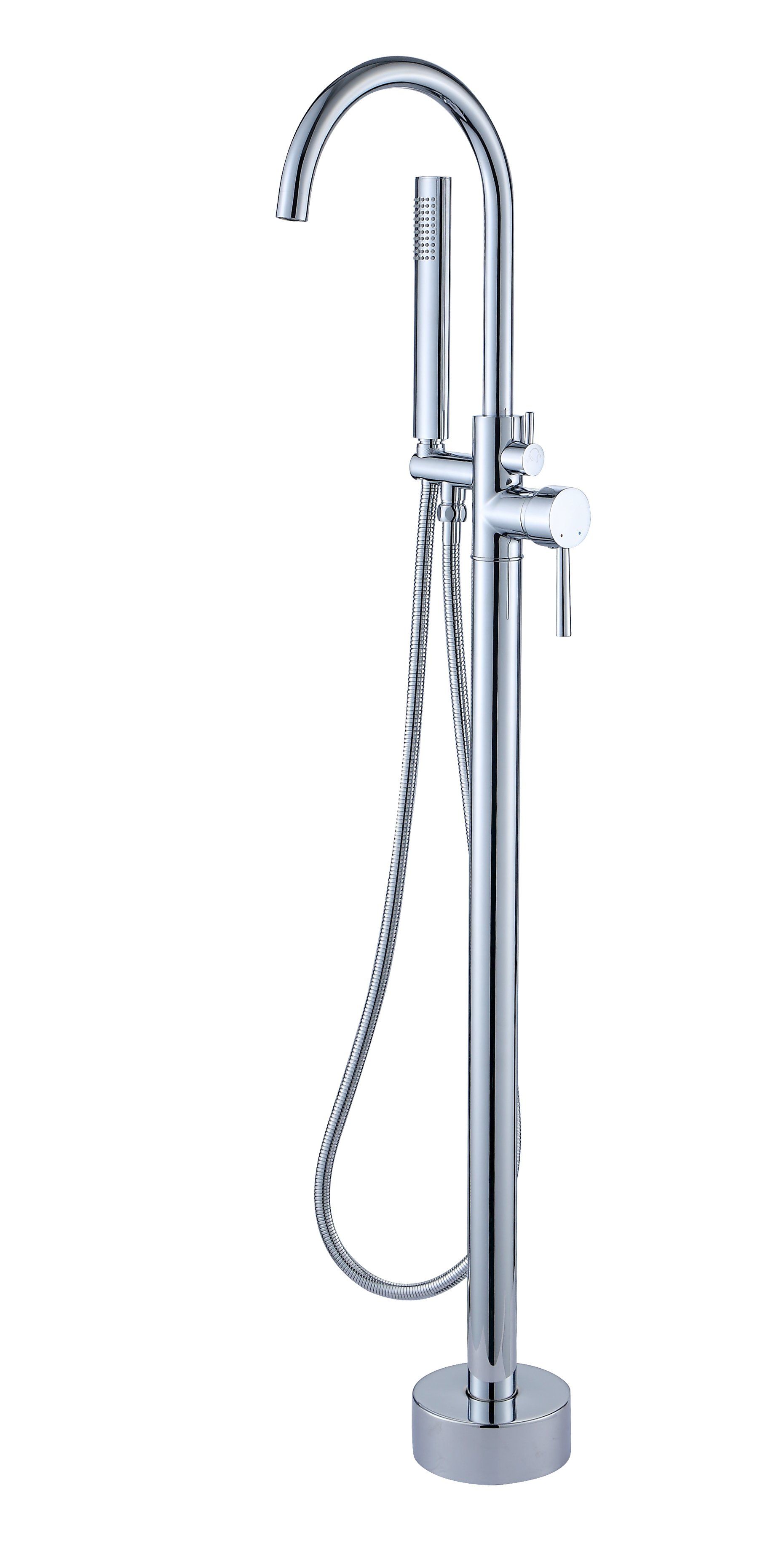 Best Design Kraft Vrijstaande Badkraan 112 cm Chroom