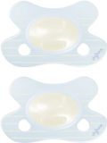 Difrax Fopspeen Natural - Newborn - Blauw - 2 Stuks