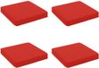 vidaXL - 4-Piece Zitkussens VUGHT - Rood