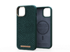 Njord byELEMENTS Salmon Leather Magsafe Case - iPhone 14 - Green
