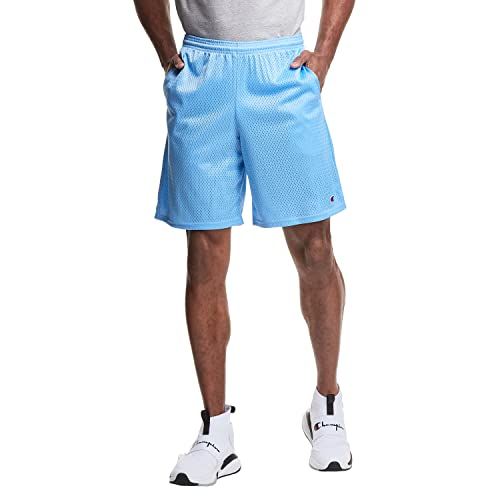 Champion Lange mesh shorts met zakken voor heren - Zwitsers blauw - L
