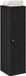 Maison Exclusive - Armoire de salle de bain avec porte-rouleau, noir, 20,5 x 22 x 72 cm