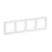 Legrand, SEANO 4-voudig frame, thermoplast, halogeenvrij, afmetingen: 87 x 301 mm, kleur: ultrawit, 765174