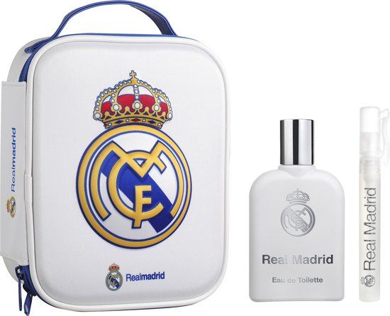 Real Madrid C.F. Real Madrid Geschenkset - Eau de Toilette 100 ml & Parfumpen - Met Toilettas