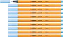 STABILO point 88 Fineliner - Ijsblauw - 0,4 mm - Doos 10 stuks