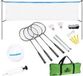 Scatch Volleybal- en Badmintonset - met Net, Rackets, Shuttles en Bal - Draagtas - 310 x 168 cm