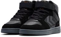 Hummel St Power Play Mid WT Babytrainers Unisex Zwart/Grijs Synthetisch/Textiel Klittenband/Veters Schoemaat 27