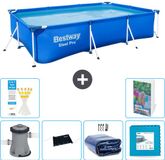 Bestway Rechthoekig Steel Pro Zwembad - 300 x 201 x 66 cm - Blauw