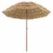 vidaXL Strandparasol 205 x 205 x 210 cm Polyester en Staal Naturel