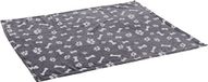 FLAMINGO Deken van fleece, Zuma grijs, botten/poten, 70 x 100 cm