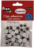 Grafoplas 68010100 – pak van 50 beweegbare oogstickers (10 mm) zwart, 1 stuk