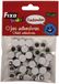 Grafoplas 68010100 – pak van 50 beweegbare oogstickers (10 mm) zwart, 1 stuk
