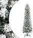Prolenta Maison Exclusive Kunstkerstboom, slank model met sneeuw, 210 cm, PVC/PE