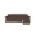 MB Home Basic Bankhoes met schiereilanden, bruin, 190 cm