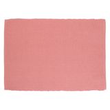Set de table côtelé, Coton bio GOTS, rose foncé, 35 x 50 cm