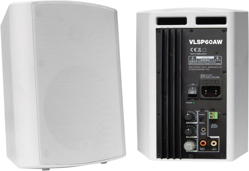 VivoLink VLSP60AW - 60W - 2-weg Luidspreker - Wit