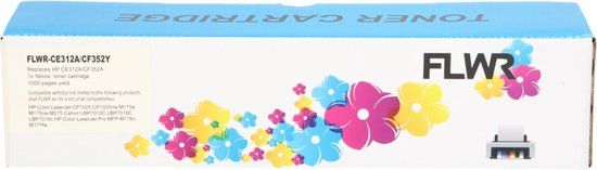 FLWR Toner 729Y Geel | Compatibel met Canon i-SENSYS LBP7010/7018 | 1200 pagina's