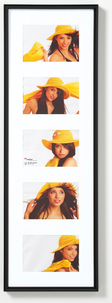 Walther Design New Lifestyle Fotolijst - Fotoformaat 5x 10x15 cm - Zwart