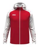 Jako Sonic Jas Met Kap Kinderen - Rood / Wit | Maat: 164