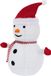 ecd germany LED Sneeuwpop 68cm met 30 Warm Witte LED's