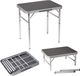 Merkloos / Sans marque Bo-Camp Tafel 60x45 cm - Inklapbaar - Aluminium/MDF - Grijs