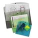 Favorit Pouch Folder A4 Polypropylene Blue Landscape Snap Fastener 335mm x 235mm 5 Pack