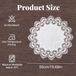 Allecto Plus - Élégante décoration de table - Dentelle blanche - Nappe ronde doily - Dessous de plat isolé - Dessus de table - Décoration d'intérieur - Décoration de commode - Accessoire de table à manger - 45 cm de diamètre