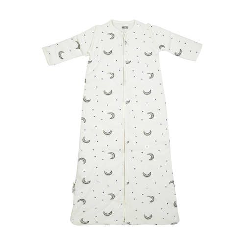 Meyco Baby Slaapzak Moon - Wit/Indigo - Afritsbare Mouwen