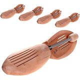 HIMRY 5x Schoenboom van Premium houten spiraalveer, Unisex, natuurhout, KXB6001