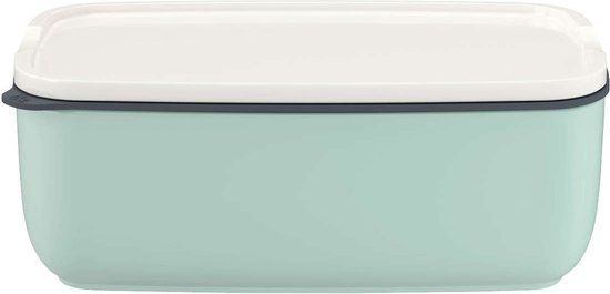 LIKE BY VILLEROY & BOCH - To Go & To Stay - Lunchbox L 0,94l - Mineral - Rechthoekig - Groen/Wit
