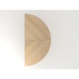 Hammerbacher Table d'appoint 160x80cm 1/2 cercle