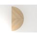 Hammerbacher Table d'appoint 160x80cm 1/2 cercle