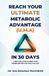 Reach Libri GmbH Reach Your Ultimate Metabolic Advantage (U.M.A) in 30 Days
