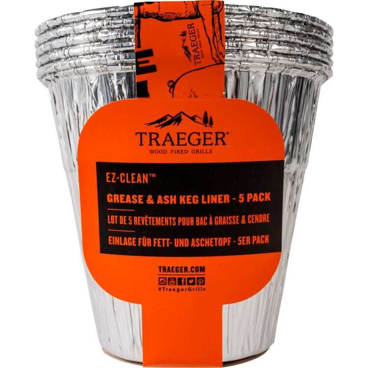 Traeger Inzetstuk voor vet- en aslade BAC608 container 5 stuks, Aluminium