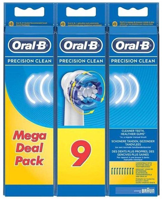 Oral-B Precision Clean EB 20 Opzetborstel - 9 stuks