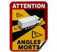 AutoXtreme Dode Hoek Magneet Sticker Vrachtwagen – 17x25cm – Reflecterend – Snel te Monteren – Conform Frans Art. R.313-32-1 – TÜV SÜD & E8 - Angles Morts Truck
