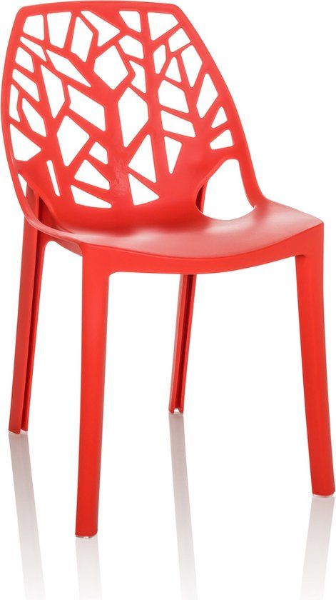 ARTIFO TRI Shell-stoel - Rood - Kunststof - 120 kg