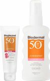 Biodermal SPF50 Lichaam en Gezicht Hydraterende Zonnebescherming Pakket