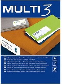 Labels MULTI 3 52,5 x 29,7 mm A4 100 Sheets