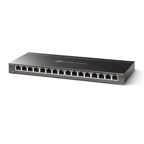 TP-Link TL-SG116E - 16-Port Gigabit Ethernet Switch - Unmanaged - L2 - Black