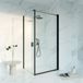 FortiFura Galeria Douchecabine - 90x160x200 cm - Veiligheidsglas - Antikalk - Mat Zwart