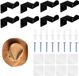 ZenithVibe Râtelier pratique pour chapeaux de cowboy en 8 pièces pour le mur, crochets solides en acrylique avec vis pour la décoration murale et l'organisation de chapeaux dans une chambre Western