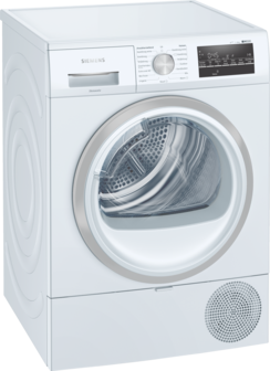 Siemens WT48RT70NL - Wasdroger - Vrijstaand - Voorlader - Wit