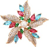 NAEMI Broche Rose Goud Roze Bijoux