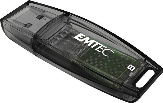 Emtec C410 USB Flash Drive - 8GB - Black