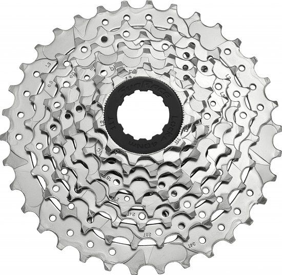 SunRace 8-speed cassette CSM66 11-34T - Nikkel