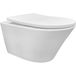 Wiesbaden Vesta Wandcloset Rimless avec abattant de toilette Shade Slim - Softclose et Quick Release - Blanc Mat
